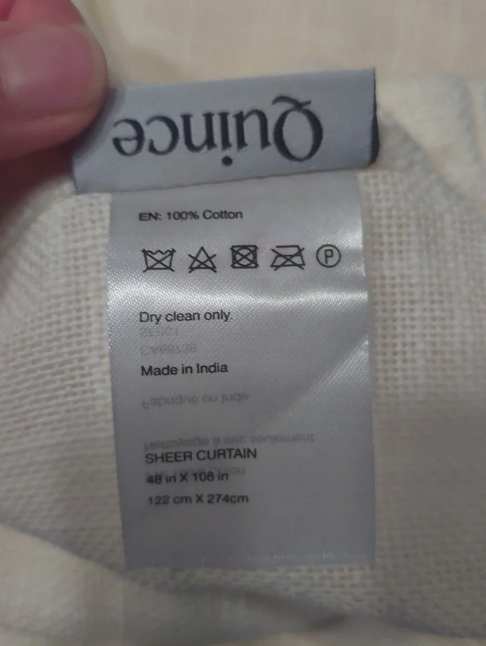 Quince curtains can